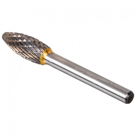 Freza, rotacni pilník na srážení hran kovu 10mm x 25mm, stopka 6mm