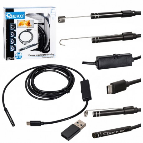 inspekční kamera, endoskop 5,5mm Android Micro-USB Geko
