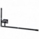 kovový úhelník s úhloměrem 180 stupňů 230x500mm kovový VERKE
