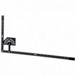kovový uholník s uhlomerom 180 stupňov 230x500mm kovový VERKE