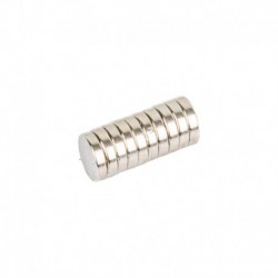 Valcový neodymový magnet 8x2mm 10ks.