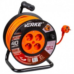 Prodlužovací kabel na bubnu 3x1,5mm 40m  VERKE
