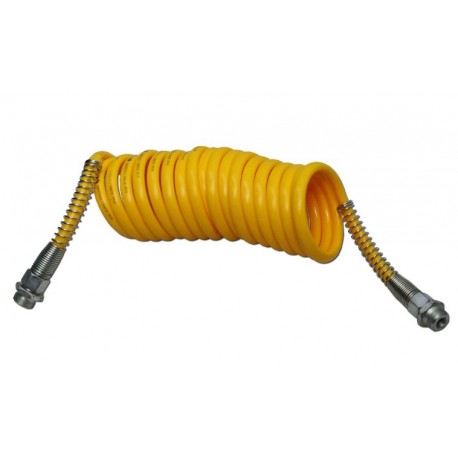 Špirálový kábel M22x1,5 4,5m Žltý Polmo