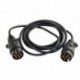 ELEKTRICKÝ KABEL 3m 7 DRÁTŮ 2 ZÁSTRČKY
