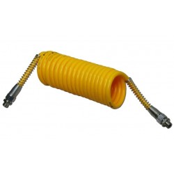 Špirálový kábel M16x1,5 4,5m žltý Polmo