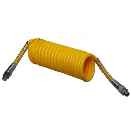 Spirálový kabel M16x1,5 4,5m žlutý Polmo