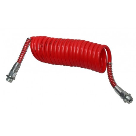 Spirálový kabel M22x1,5 4,5m červený Polmo