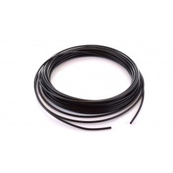 Tekalan kábel vonkajší 6mm vnútorný 4mm čierna polyamidová PA hadica, čierna 6/4mm