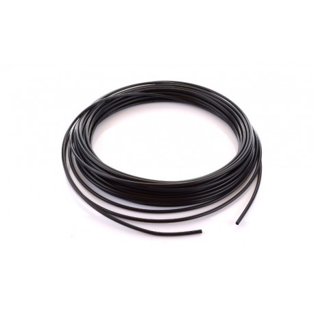Tekalan kábel vonkajší 6mm vnútorný 4mm čierna polyamidová PA hadica, čierna 6/4mm