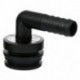 Priame pripojka T3, koleno 90° pre hadicu 13 mm