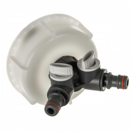 Redukce S100x8 na rychlospojku 1/2" se zpětným ventilem 1" pro kontejner IBC Mauzer