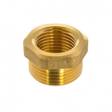 Mosadzná redukcia GW 1/2" x GZ 3/4" BSP