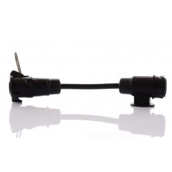 Adaptér s europrodlužkou, 13pinová zástrčka, 7pinová zásuvka, 15cm kabel, Diora