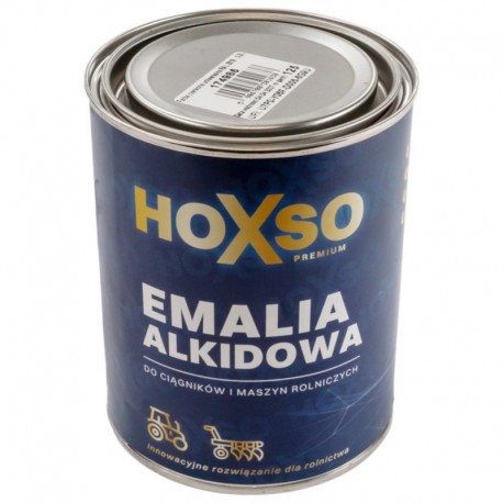 Alkydová barva pro stroje a traktory Červená RAL 3519 Rychleschnoucí 0,8 l HOXSO