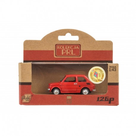 Fiat 126p červený 1:43 PRL Collection