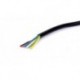 YLYS 7x1,5 mm2 čierny 7žilový autokábel pre vonkajšie inštalácie v prívesoch 12V 24V 1m