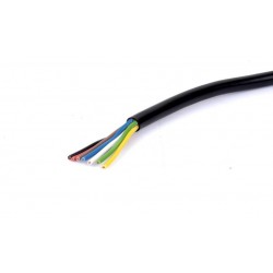 YLYS 7x1,5 mm2 čierny 7žilový autokábel pre vonkajšie inštalácie v prívesoch 12V 24V 1m