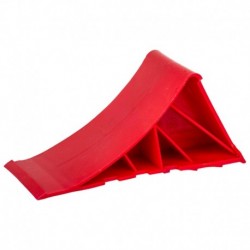 Bezpečnostný klin pod kolesá 220 mm bez rukoväte TÜV červený
