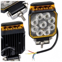 LED couvací světlo + výstražný maják stroboskop oranžový, homologace R10 R65 R148