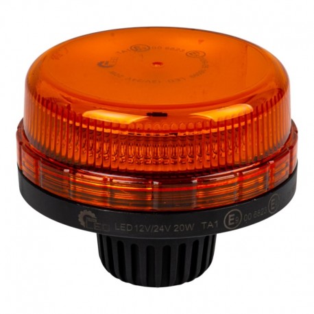 Výstražný maják 12 V 24 V 45 LED R65 R10 na čep
