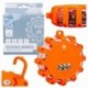 Výstražná LED blikajúca lampa 9 režimov magnet 3×AAA