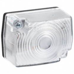 Přední obrysové světlo 40×54 mm žárovkové 12 V 24 V šroubovací bílé Horpol