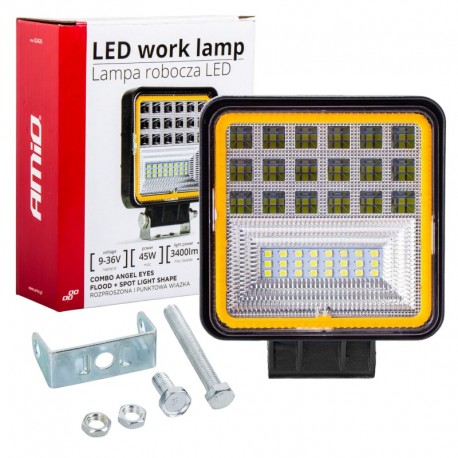 Pracovní lampa 45 W 12 V 24 V 42-LED Combo, 2 funkce