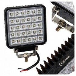 Pracovná LED lampa 12 V 24 V s vypínačom 7200 lm 6000 K rozptýlené svetlo