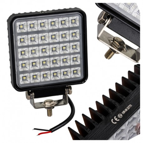 Pracovná LED lampa 12 V 24 V s vypínačom 7200 lm 6000 K rozptýlené svetlo