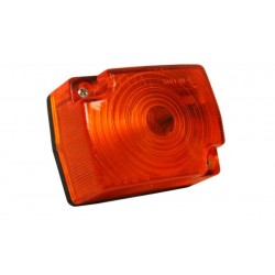 Malá obdĺžniková oranžová obrysová lampa