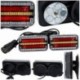 Zadné LED svetlá na magnet s dynamickou smerovkou, 3 funkcie, 12–24 V TT-Technology