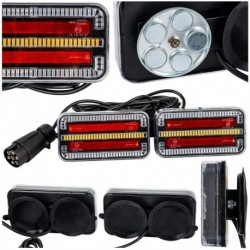 Zadní LED světla na magnet s dynamickou směrovkou, 3 funkce, 12–24 V TT-Technology