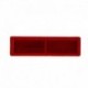 Obdĺžniková odrazka 70×20 mm červená samolepiaca