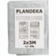 Strieborná plachta 2x3m 110g/m2 vystužená silná