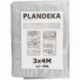 Strieborná plachta 3x4m 110g/m2 vystužená silná