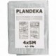 Strieborná plachta 4x5m 110g/m2 vystužená silná