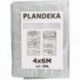 Strieborná plachta 4x6m 110g/m2 vystužená silná