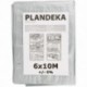 Stříbrná plachta 6x10m 110g/m2 vyztužená silná