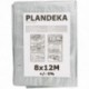 Stříbrná plachta 8x12m 110g/m2 vyztužená silná