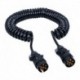 Spirálový kabel 7 pinů 7V / 12V délka 5m
