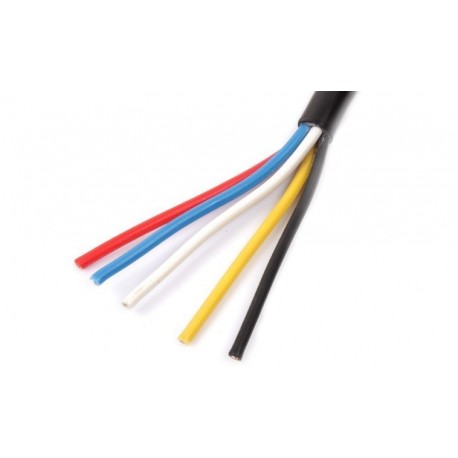 Kabel YLYS 5x1mm2 černý 5žilový 24V pro přívěsy
