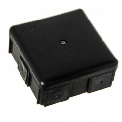 Elektrická krabice 86x86x39 PK-6 černá pro instalaci do přívěsů