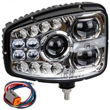 LED svetlo pre denné svietenie pravé JCB Merlo Manitou Kramer Fastrac CAT