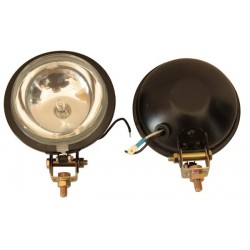 Kovová pracovní lampa s žárovkou