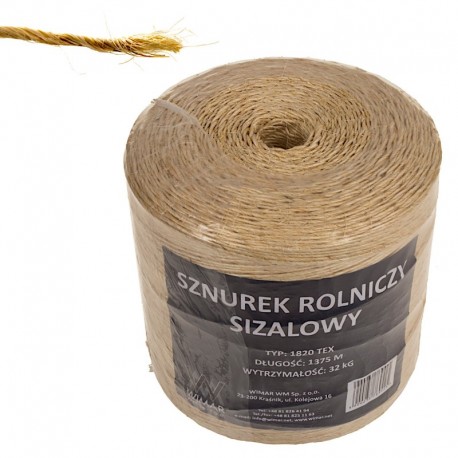 Zemědělský sisalový motouz 1820TEX 2,5 kg ECO