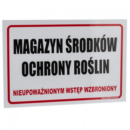 Skladová doska na ochranu rastlín 30x20cm PVC