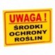 Skladová doska na ochranu rastlín 35x25cm PVC