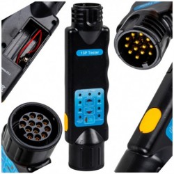 Tester zásuvek pro přívěsy Kamar s 13 piny 12V