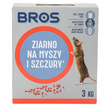 Jed na myši a potkany 3 kg obilnín Bros