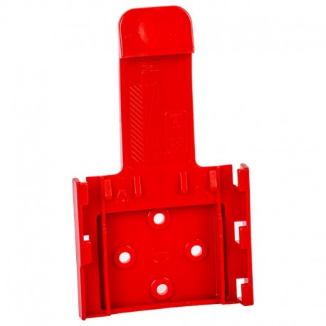 Červený plastový držák klínů pod kola